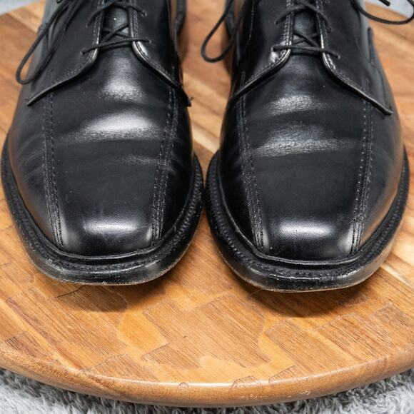 ALLEN EDMONDS HILLCREST BLACK MADE IN U.S.A. BICYCLE TOE SHOES SIZE 9.5 D - Picture 3 of 11